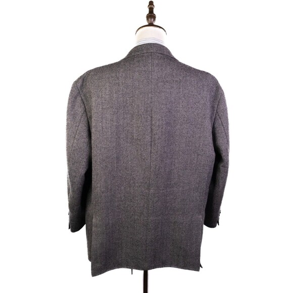 Jos A Bank 1905 Sport Coat Jacket Blazer Mens 48r Brown Herringbone Tweed EUC - Picture 3 of 14